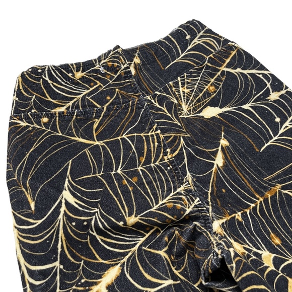 Urban Outfitters Spider Web Print Ruched V-Front Pant  26 - Picture 7 of 14